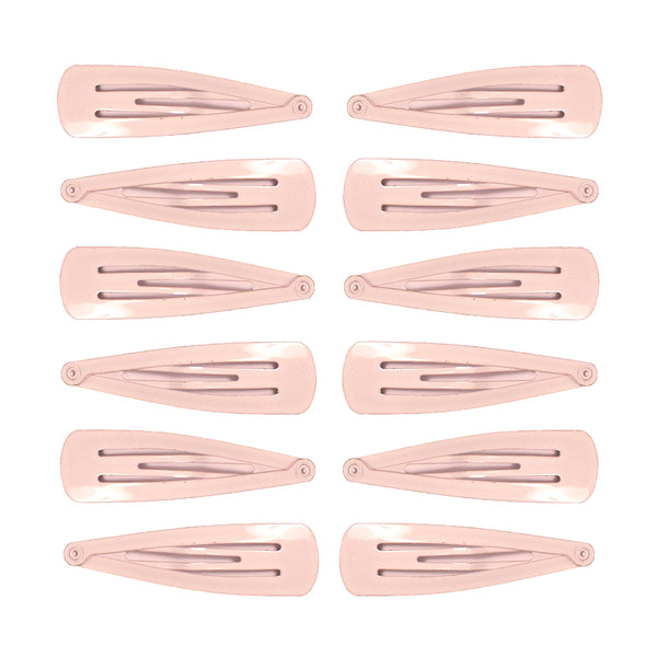 Mia® Spirit Line Snip Snaps® high gloss paint - white color - 12 pieces shown out of the packaging - designed by #MiaKaminski of #MiaBeauty #beauty #hair #hairclips #hairaccessories #barrettes