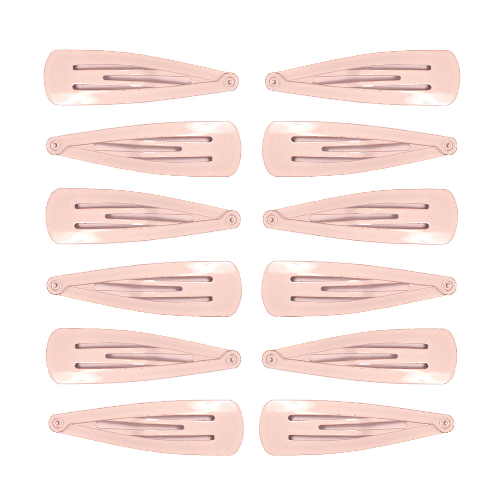 Mia® Spirit Line Snip Snaps® high gloss paint - white color - 12 pieces shown out of the packaging - designed by #MiaKaminski of #MiaBeauty #beauty #hair #hairclips #hairaccessories #barrettes