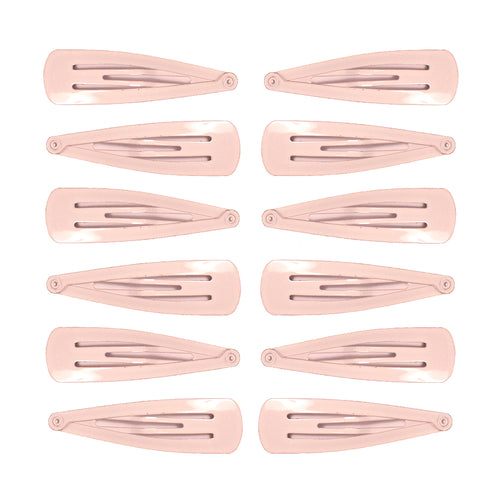 Mia® Spirit Line Snip Snaps® high gloss paint - white color - 12 pieces shown out of the packaging - designed by #MiaKaminski of #MiaBeauty #beauty #hair #hairclips #hairaccessories #barrettes