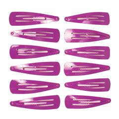Mia® Spirit Snip Snaps® Glossy Metal - purple - 12 pieces out of pouch - designed by #MiaKaminski of Mia Beauty