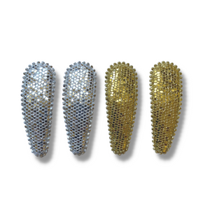 Mia Beauty Spirit Metallic Snip Snaps in silver and gold