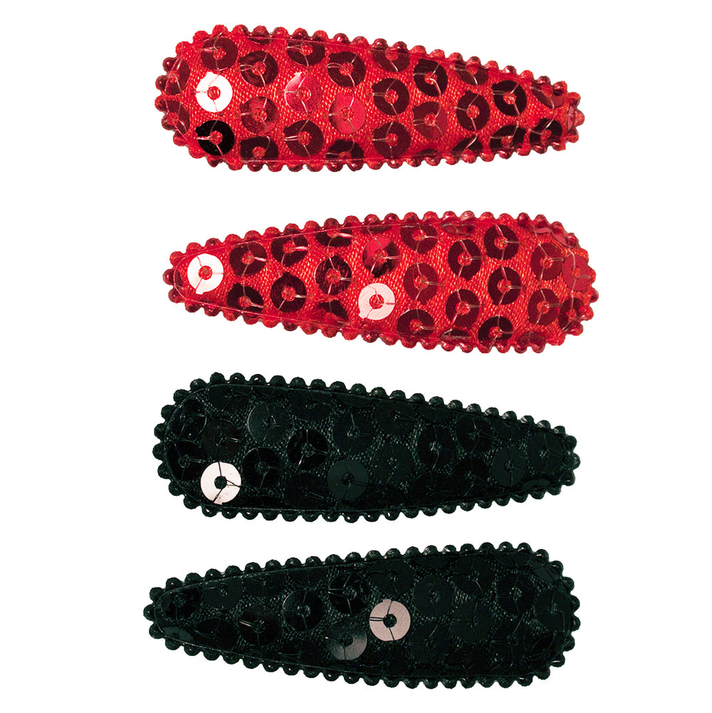 Snip Snaps® Sequins - Red + Black