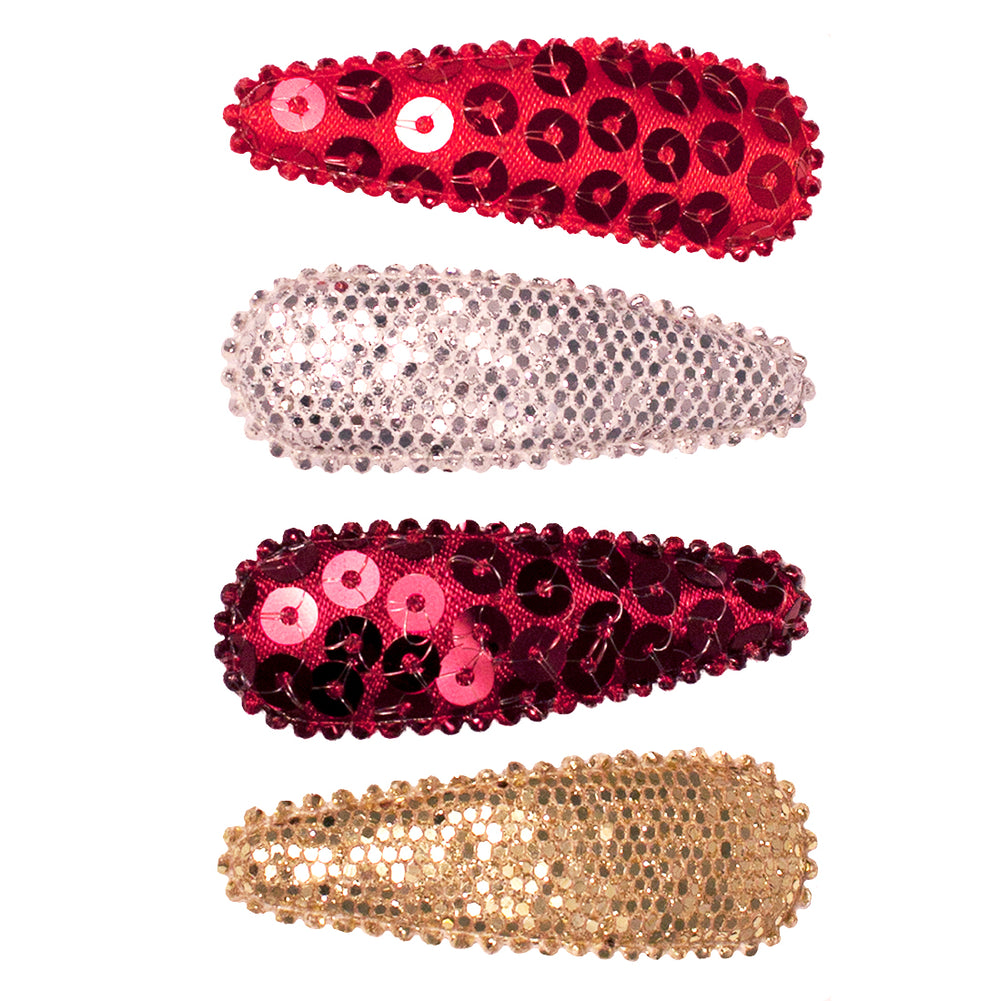 Snip Snaps® Sequins + Metallic - Red, Silver, Maroon, Gold