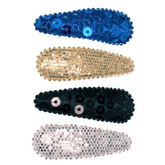 Snip Snaps® Sequins + Metallic - Royal Blue, Gold, Black, Silver