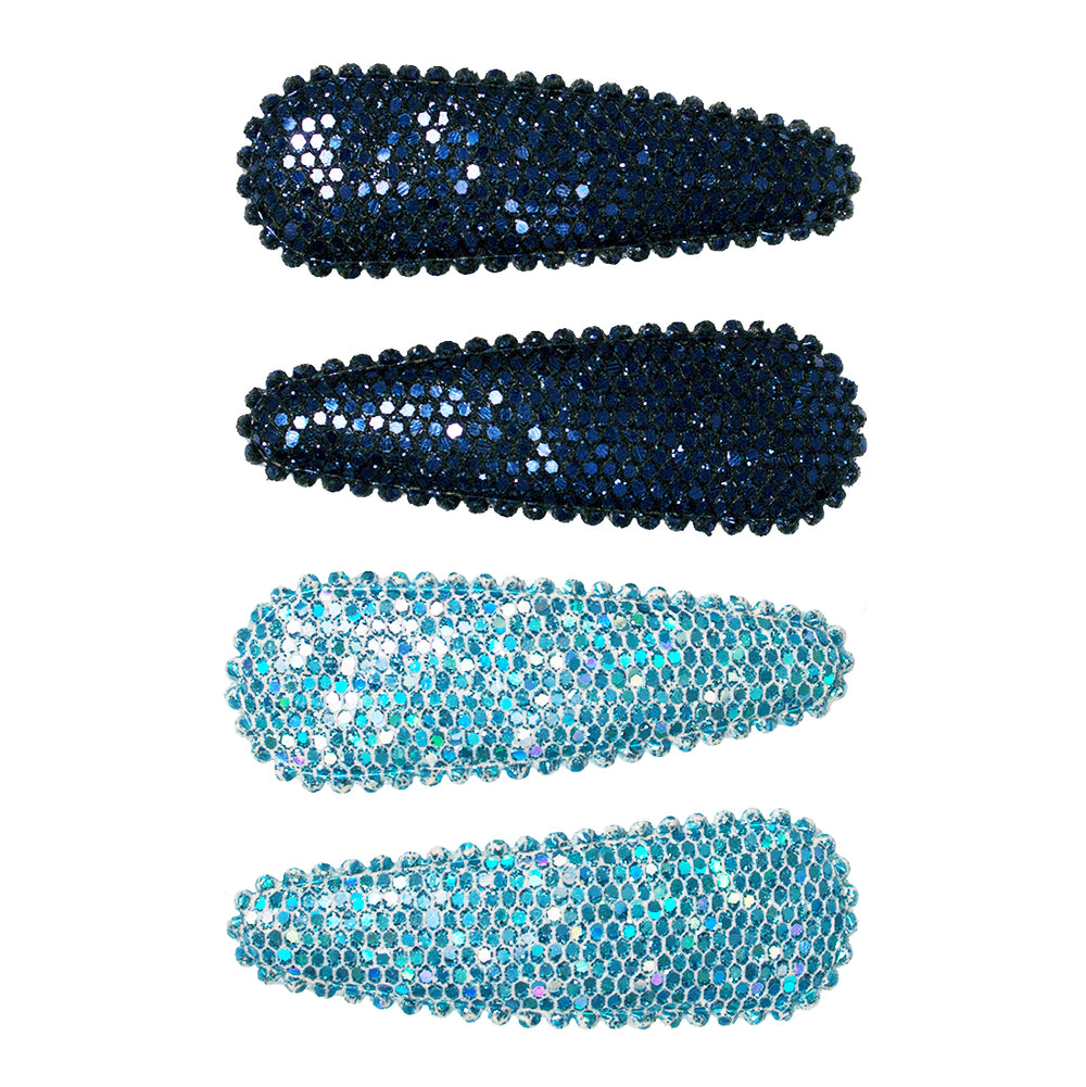 Snip Snaps® Metallic - Navy Blue + Light Blue