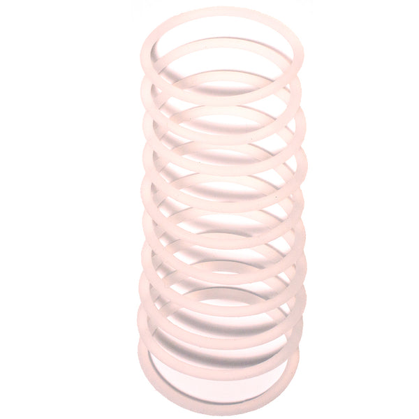 Mia® Silkies® silicone hair elastics - clear - 10 pieces - by #MiaKaminski #MiaBeauty #Mia #beauty #hair #hairaccessories #hairites #rubbernbands #thickhair #lovethis #life #Woman #sports #wethair
