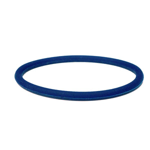 Mia® Silkies® silicone hair elastics - navy blue - 1 elastic shown - by #MiaKaminski #MiaBeauty #Mia #beauty #hair #hairaccessories #hairites #rubbernbands #thickhair #lovethis #life #Woman #sports #wethair