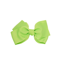 Mia® Spirit Grosgrain Ribbon Bow Barrette - large size - lime green color - designed by #MiaKaminski of Mia Beauty