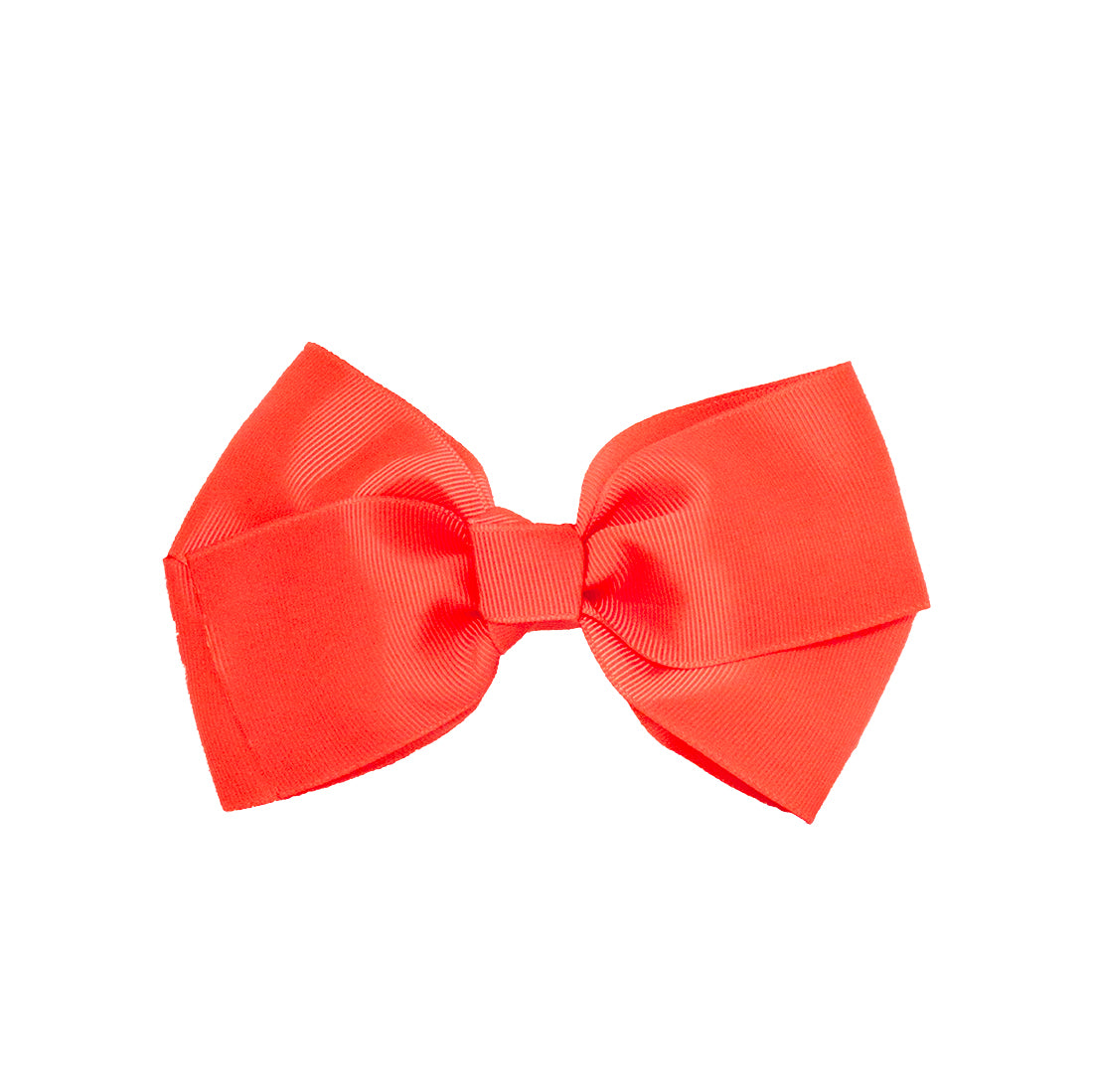 Mia® Spirit Grosgrain Ribbon Bow Barrette - large size - neon orange color - designed by #MiaKaminski of Mia Beauty