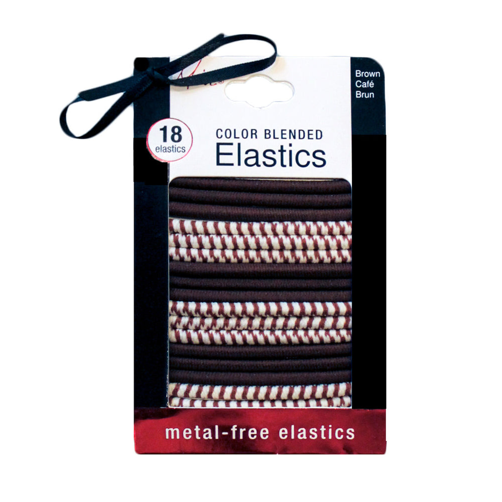 Mia® Color Blended Elastics - brown color on packaging - #MiaKaminski of Mia Beauty