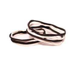 Mia® Stringbean Hair Ties - black and white - out of packaging - desgined by #MiaKaminski #Mia #MiaBeauty #beauty #hair #HairAccessories #ponytails #hairties #hairrubberbands #haircoils #ponytailcuff #rubberbands #ponytailholders #lovethis #love #life #woman