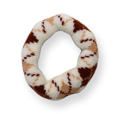 Mia® Thick Wool Ponytailer - brown, orange, beige - designed by #MiaKaminski #MiaBeauty #Mia #beauty #hair #ponytails #ponytailholders #argyleaccessories