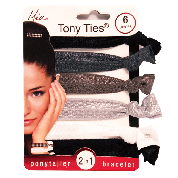 Tony Ties® Solids - Black, Gray , White
