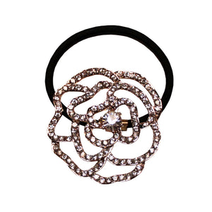 Mia® Camelia Ponytailer - Rose Gold with clear rhinestones - designed by #MiaKaminski at Mia Beauty