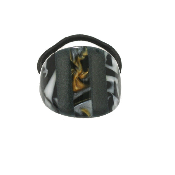 Ponytail Cuff - Black + Gray