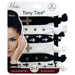 Mia® Tony Ties® Studs - Metallic Crosses - Gold - #MiaBeauty
