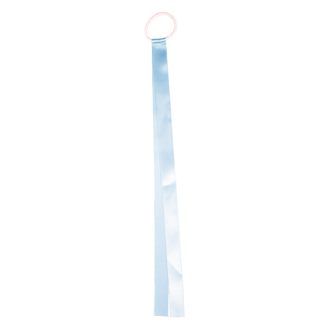 Satin Ribbon Ponytailer - Light Blue + Light Blue