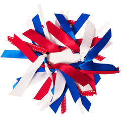 Mia® Spirit Ribbon Cluster Ponytailer - red, white, and blue - by #MiaKaminski of Mia Beauty