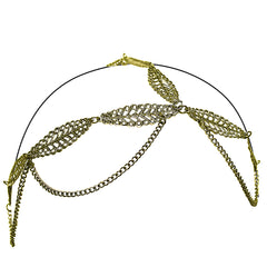 Three Chain Headwraps - Metal Leaves - MIA® Beauty - 2