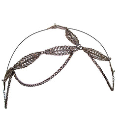 Three Chain Headwraps - Metal Leaves - MIA® Beauty - 1