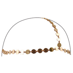 Triple Chain Headwraps - Gold Circle Discs - Mia Beauty