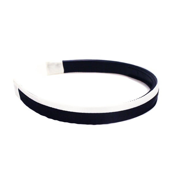 Color Block Headband - Black + White