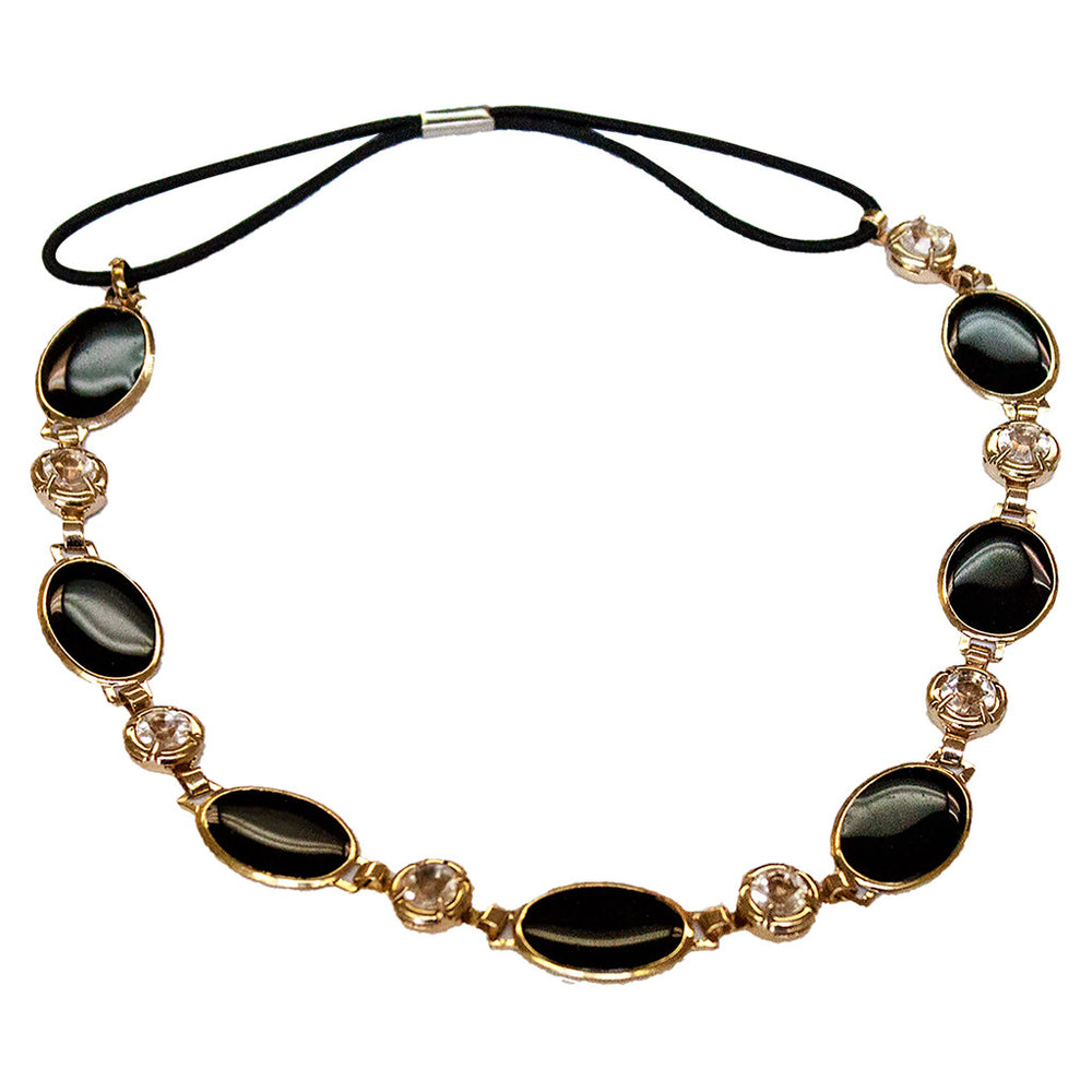 Metal Chain Headwraps - Black w/ Rhinestone - MIA® Beauty
