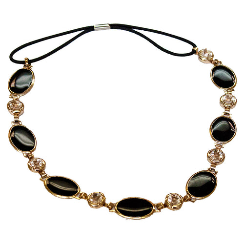 Metal Chain Headwraps - Black w/ Rhinestone - MIA® Beauty