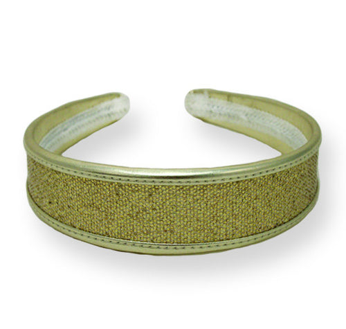 Gold/Silver/Bronze Metallic Headband w/ Trim - Mia Beauty - 1
