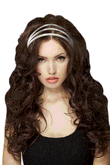 Mia® Silver Metallic Leather Triple Strap Headband - on model - #MiaKaminski #Mia #MiaBeauty #Beauty #Hair #HairAccessories #headbands #headwraps #lovethis #love #life #woman  #gold #metallic