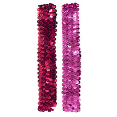 Mia® Spirit Sequin Headbands - fuschia and pink color - by #MiaKaminski of Mia Beauty