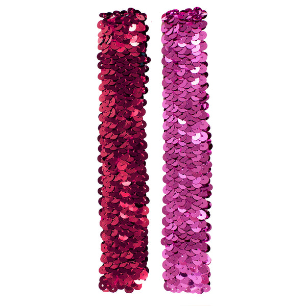 Sequin Headbands - Fuchsia + Pink