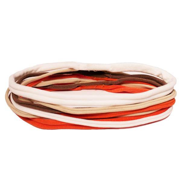 Mia® Stringbean Headband - orange, beige and white - designed by #MiaKaminski #MiaBeauty #Mia #beauty #hair #headbands