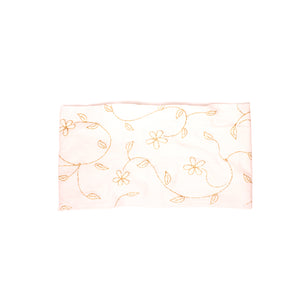 Mia® Soft Cloth Headband - white with metallic gold flowers - #MiaKaminski #Mia #MiaBeauty #Beauty #Hair #HairAccessories #headbands #headwraps #lovethis #love #life #woman #fitness #sports 
