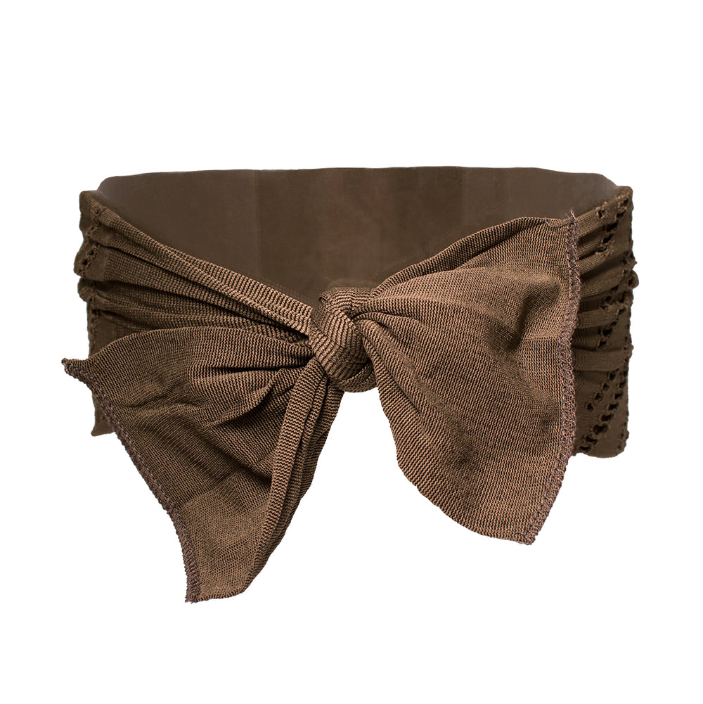 Mia® Eyelet Headband with tie - olive green color - designed by #MiaKaminski #Mia #MiaBeauty #Beauty #Hair #HairAccessories #headbands #headwraps #lovethis #love #life #woman #fitness #sports