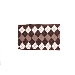 Mia® Cloth Headband Made in Italy - black argyle print - lying flat - designed by #MiaKaminski of Mia Beauty