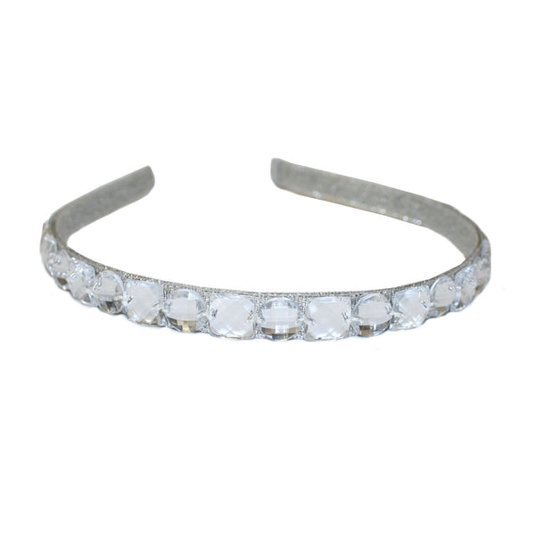 Rhinestone Headband - Silver