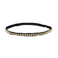 Gold Studded Rhinestone Headband - Mia Beauty