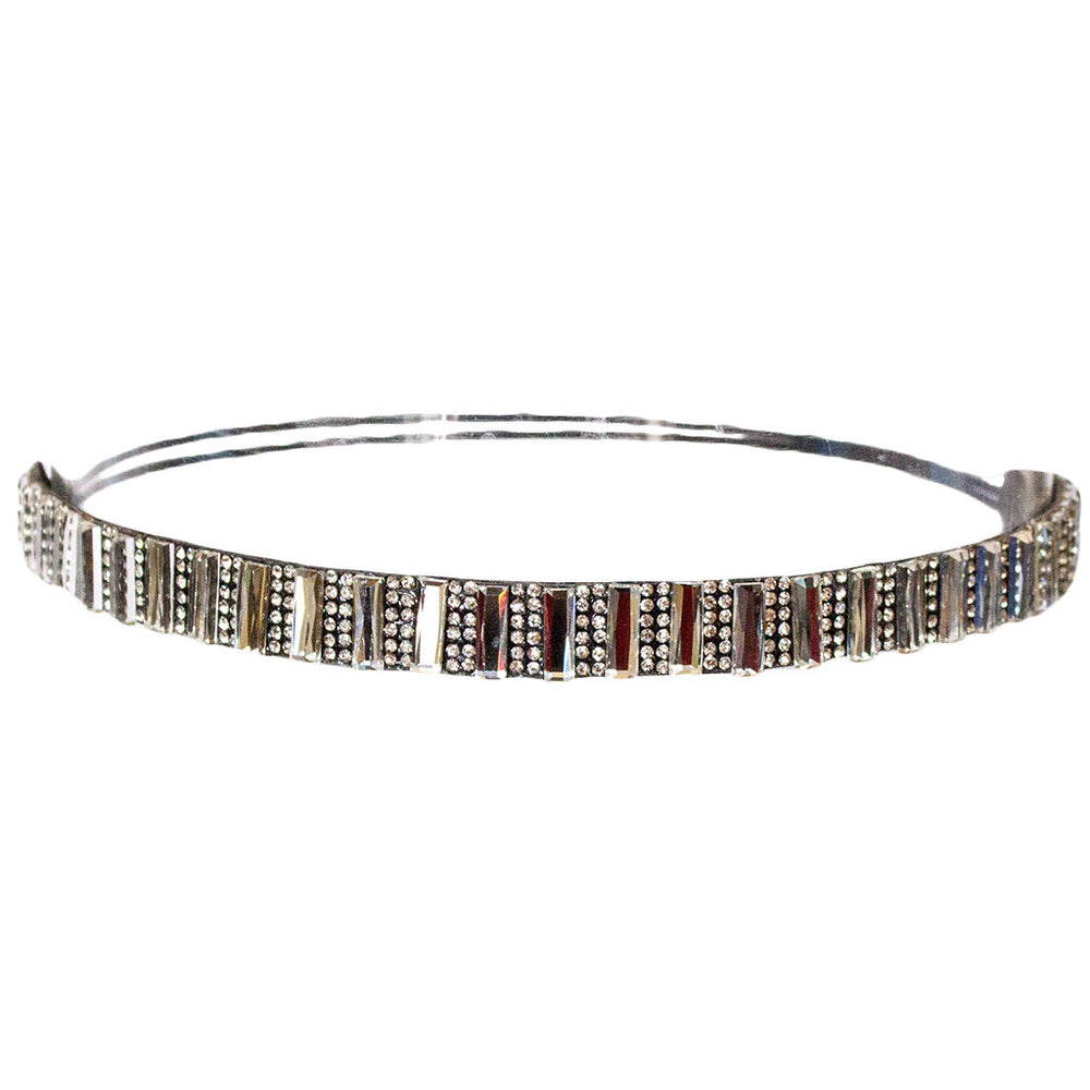 Mia® Embellished Headband - vertical, rectangular rhinestones - designed by #MiaKaminski of #Mia Beauty