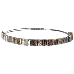 Mia® Embellished Headband - vertical, rectangular rhinestones - designed by #MiaKaminski of #Mia Beauty