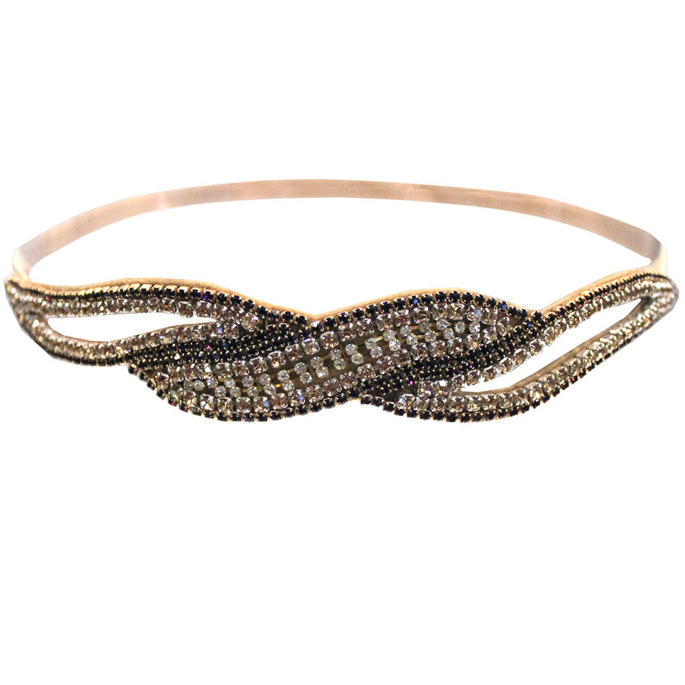 Mia® Embellished Headband – wave cut-out design  - designed by #MiaKaminski of #MiaBeauty #Mia #Beauty #headbands #prettyheadbands