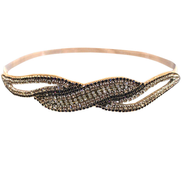 Embellished Headband - Wave Cutout