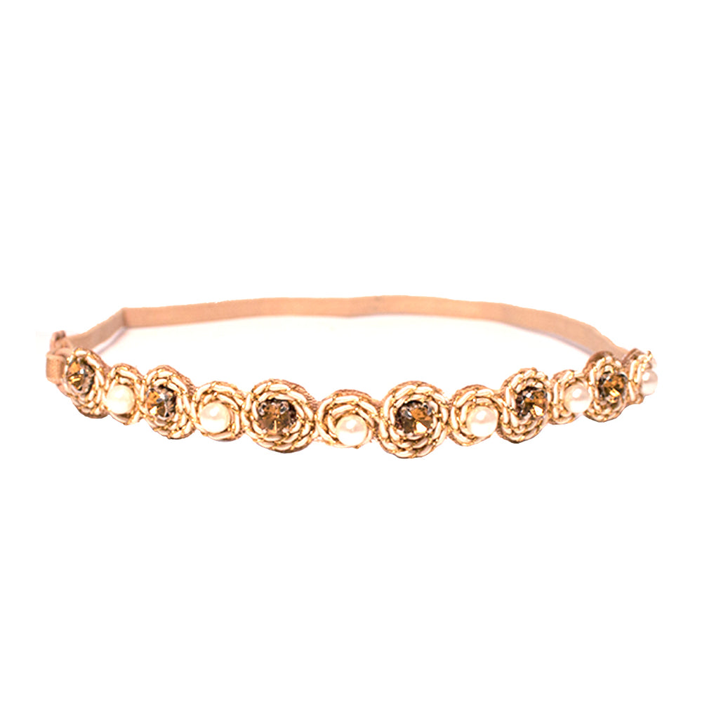 Mia®Embellished Headband with pearls and rhinestones - Designed #MiaKaminski of #MiaBeauty #Mia #beauty #hairaccessories #headbands