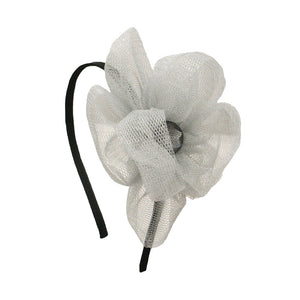 Mia® Silver Mesh Flower Headband with rhinestone center - #MiaKaminski #Mia #MiaBeauty #Beauty #Hair #HairAccessories #headbands #headwraps #lovethis #love #life #woman #flower