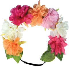 Mia® Flashion Flower Light Up Headband - large Peonies with white lights - by #MiaKaminski #Mia #MiaBeauty #Beauty #Hair #HairAccessories #headbands #lovethis #love #life #woman #flowerhalo #LEDlightedheadband #festivals #coachella #AsSeenOnTV