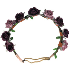 Mia® Flower Halo Headband Hair Accessory - pink and purple rose buds - by #MiaKaminski #Mia #MiaBeauty #Beauty #Hair #HairAccessories #headbands #lovethis #love #life #woman #flowerhalo #festivals #coachella