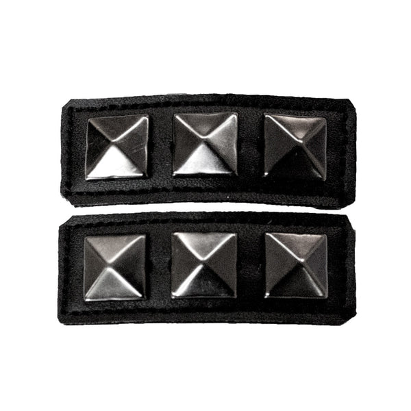 Studded Barrettes - Black +Gunmetal