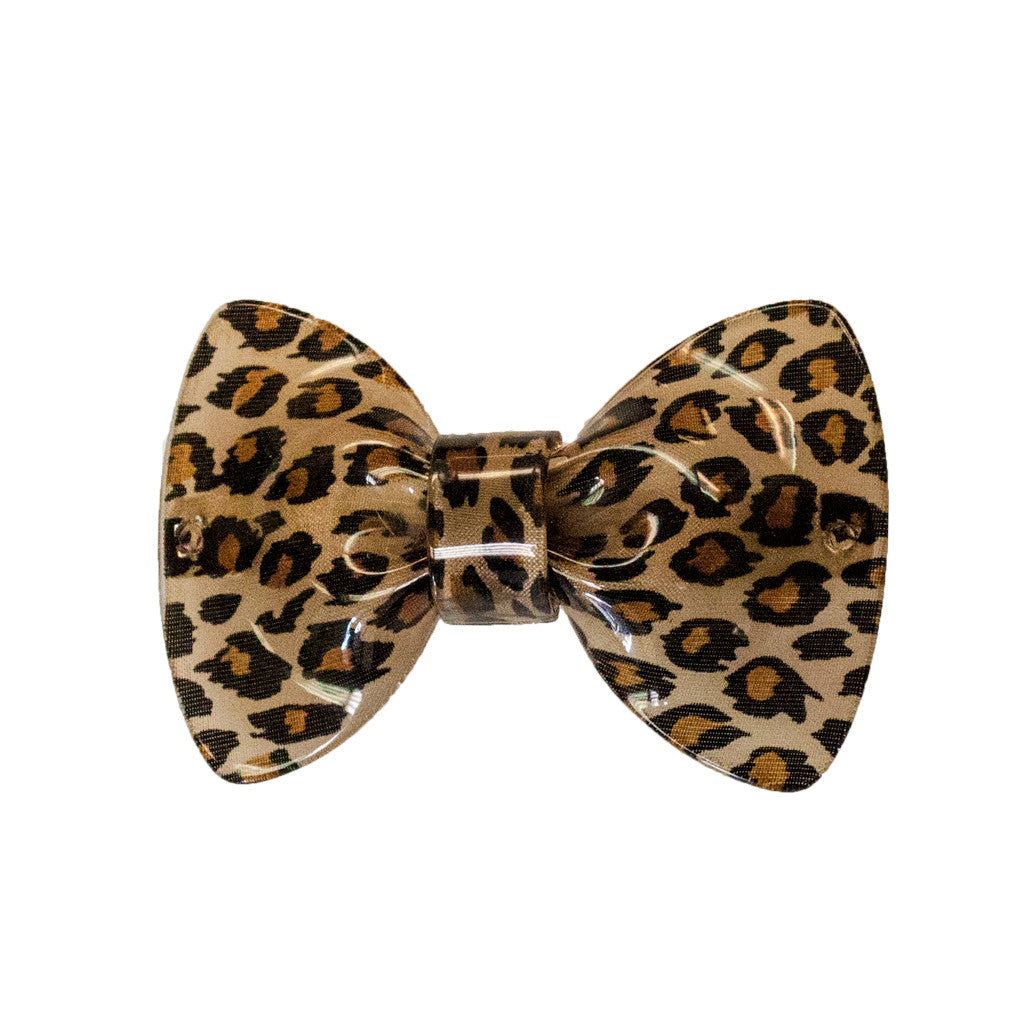 Mia® Leopard Bow Barrette  - brown leopard print - designed by #MiaKaminski #Mia #MiaBeauty #Beauty #Hair #HairAccessories #barrettes #hairclips ##lovethis #love #life