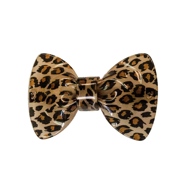 Bow Barrette - Leopard