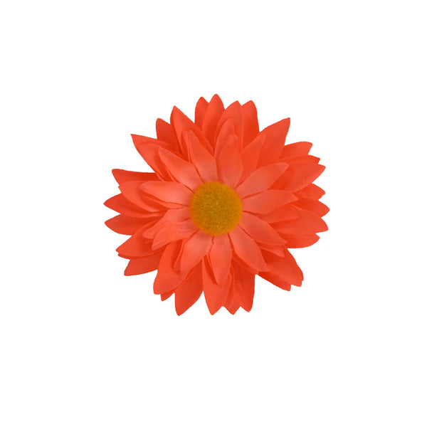 Flower Clip + Pin - Orange